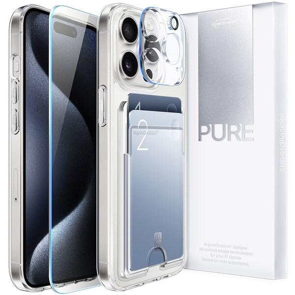 Super Division Pure Card «все в одном» (Чехол для карт + жидкокристаллическое закаленное стекло + закаленное стекло для камеры)